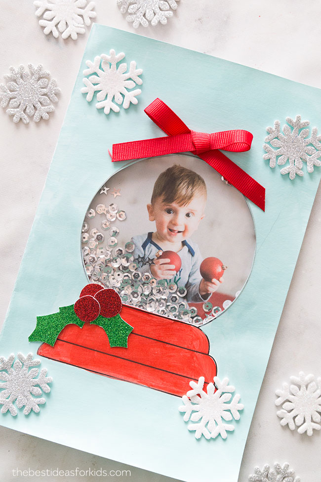 Snow Globe Christmas Card by The Best Ideas For Kids