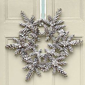 Snowy Pinecone Wreath.