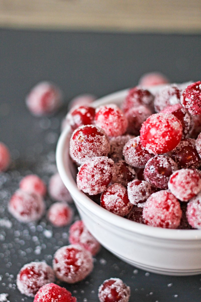 Sparkling Sugared Cranberries