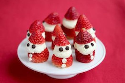 Strawberry Whipped Cream Santas from Jeanette’s Healthy Living