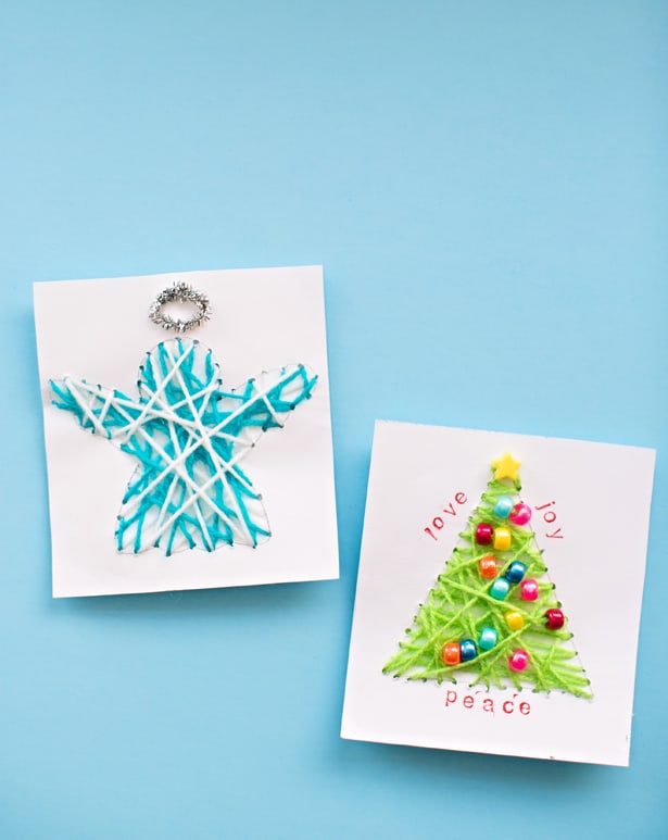 String Art Christmas Cards by Hello Wonderful