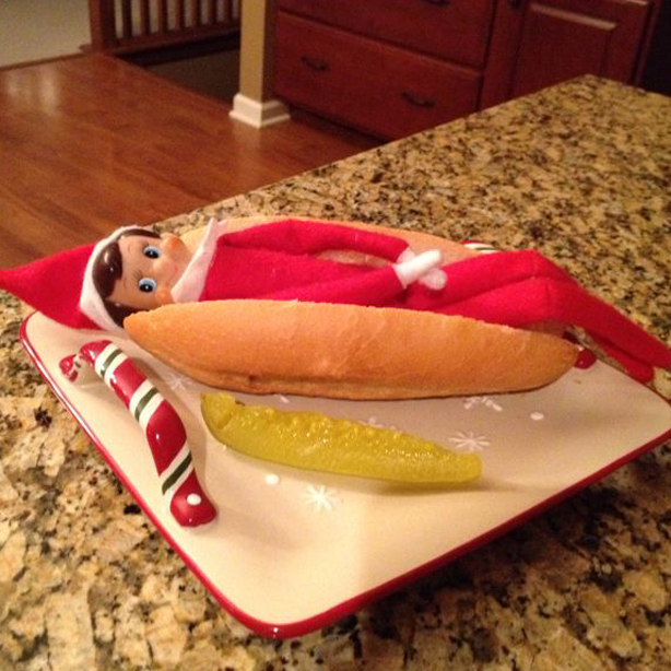 The hot dog Elf.