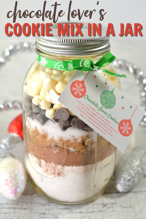 Triple Chocolate Chip Cookie Mix in a Jar by Wondermom Wannabe