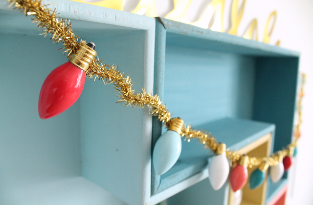 Vintage Christmas Lights Garland By Sister’s Suitcase
