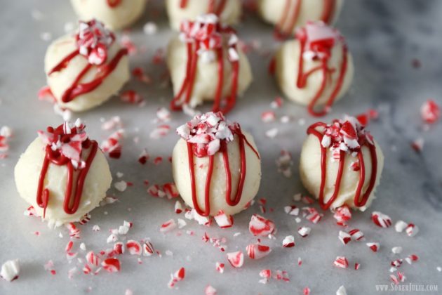 White Chocolate Peppermint Truffles From Sober Julie