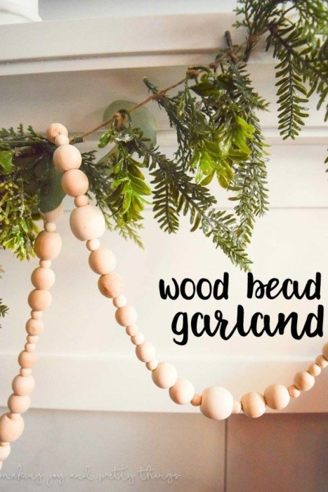 Wood Bead Garland.