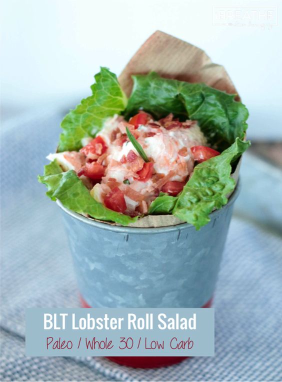 BLT Lobster Roll Salad.