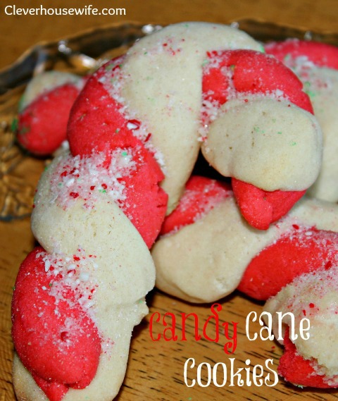 Candy Cane Cookies from Clever Housewife