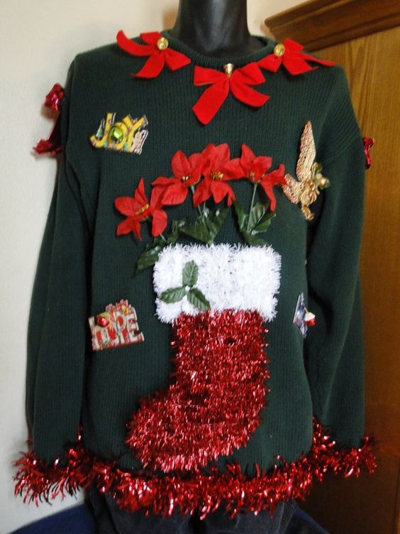 Cheap and Ugly Homemade Christmas Sweater.