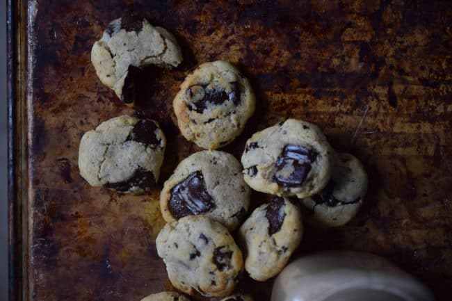Chewy Chocolate Chip Keto Cookies.