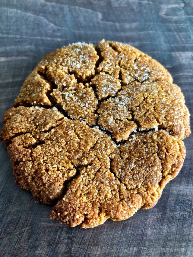 Chewy Ginger Molasses Keto Cookies.