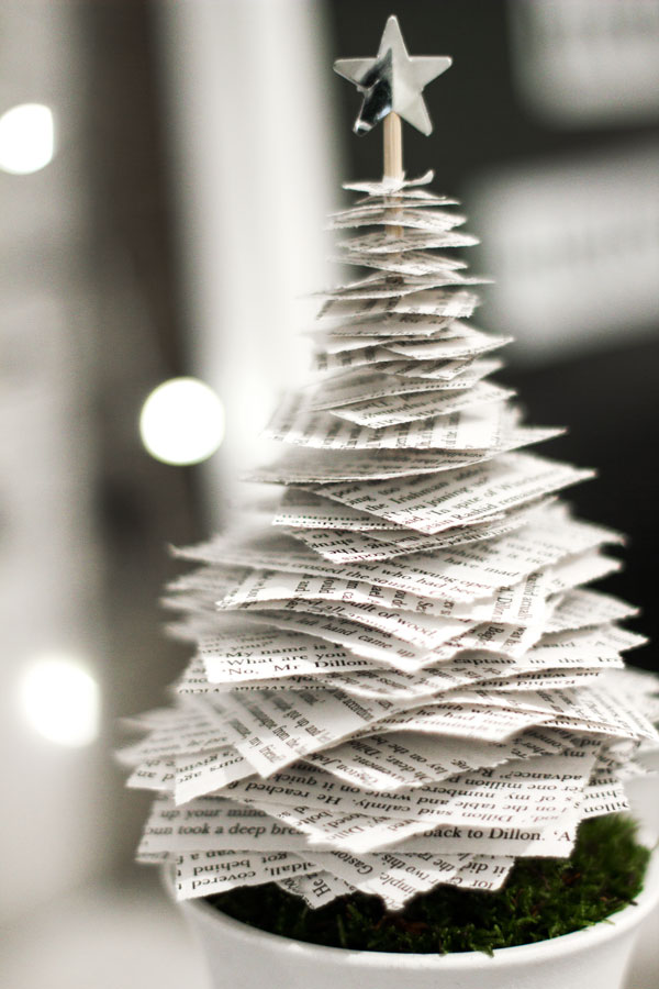 Christmas tree made out of paper for your desk.