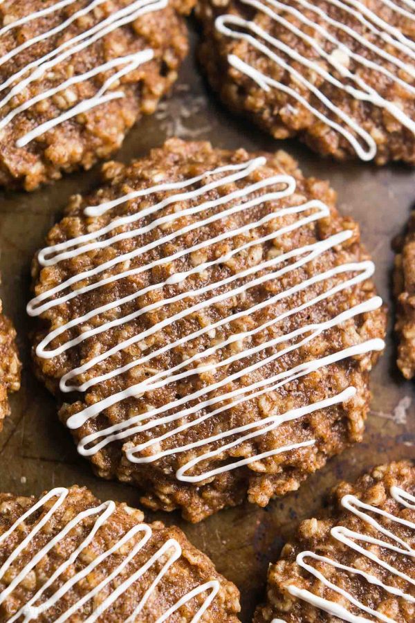 Cinnamon Roll Oatmeal Cookies from Amy’s Healthy Baking