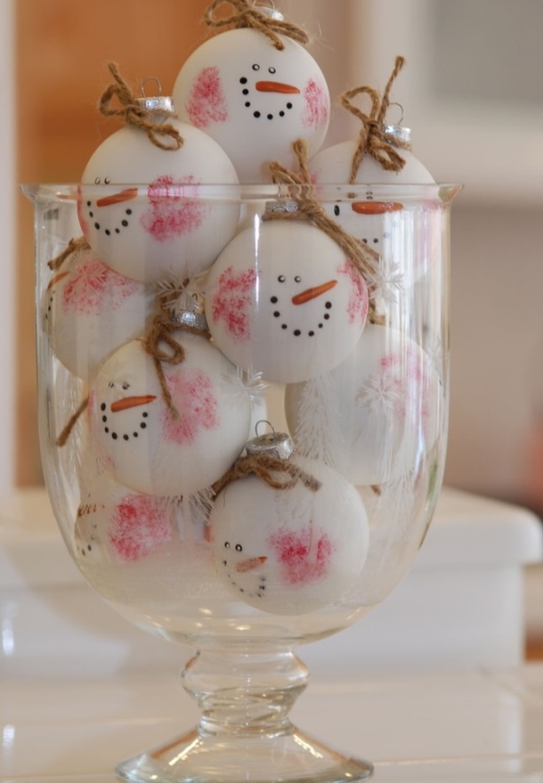 Cute Snowman Baubles Decoration.