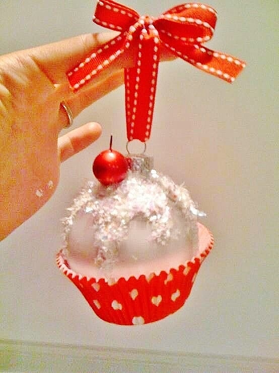 DIY Cupcake Ornament.