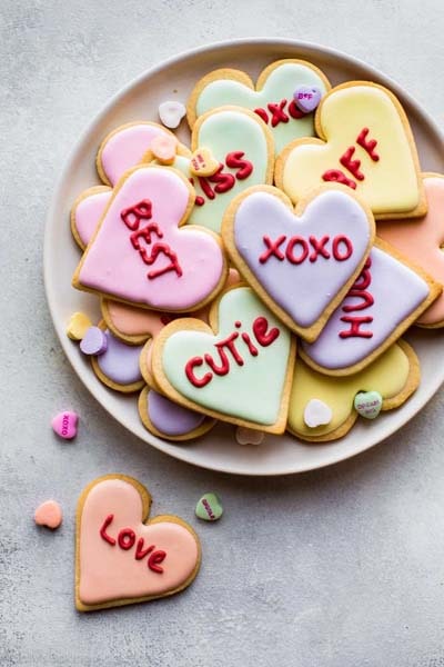 Heart Sugar Cookies.