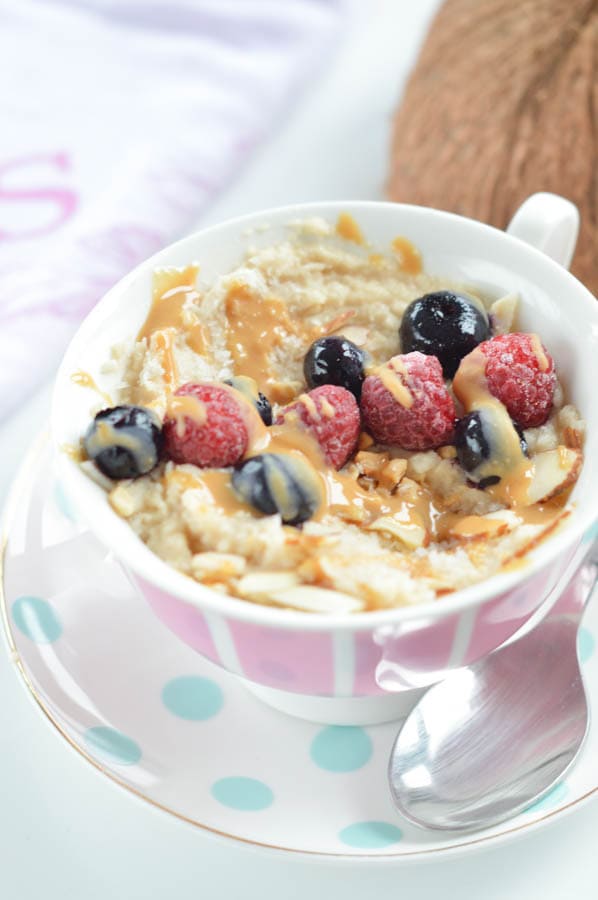 LOW CARB OATMEAL WITH COCONUT FLOUR BY SWEET AS HONEY