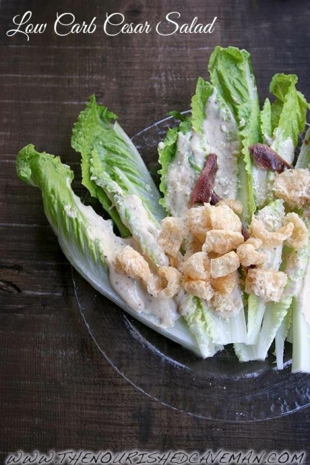 Low Carb Caesar Salad.