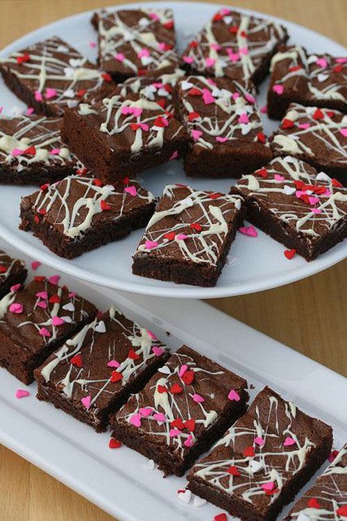Mexican Chocolate Brownies via The Food Librarian