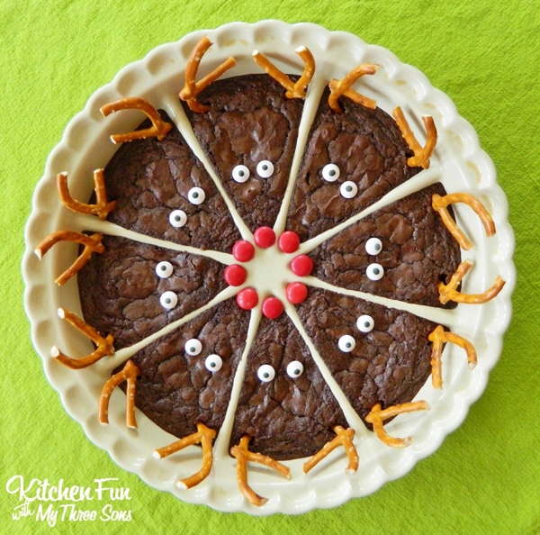 Rudolph the Red Nose Reindeer Brownies by Kitchen Fun With My Three Sons