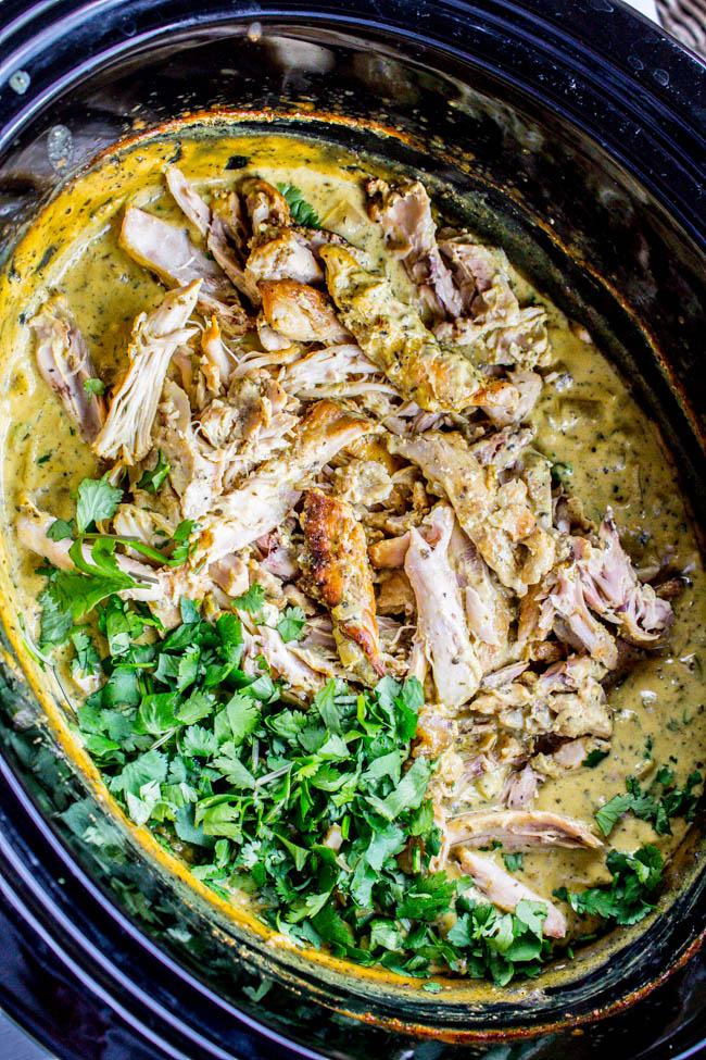 Slow Cooker Basil Chicken in Coconut Curry Sauce from The Food Charlatan