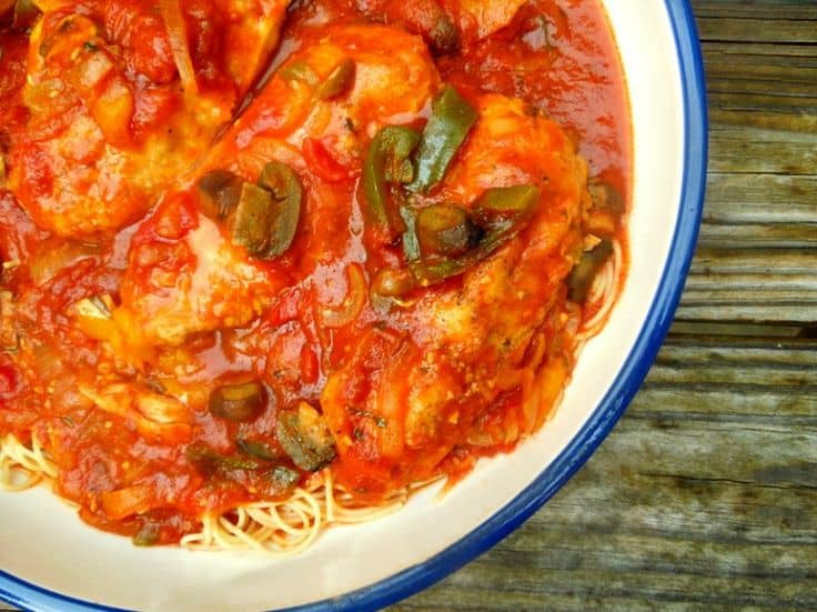 Slow Cooker Chicken Cacciatore from Miss Information