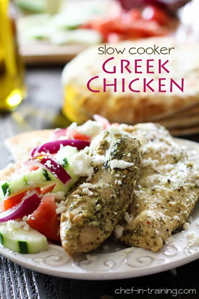 Slow Cooker Greek Chicken from Chef in Training