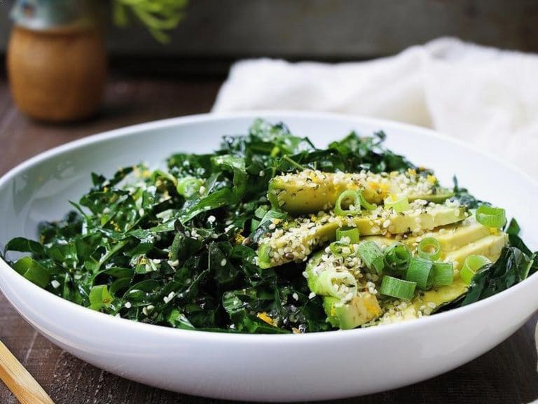 Triple Green Kale Salad.