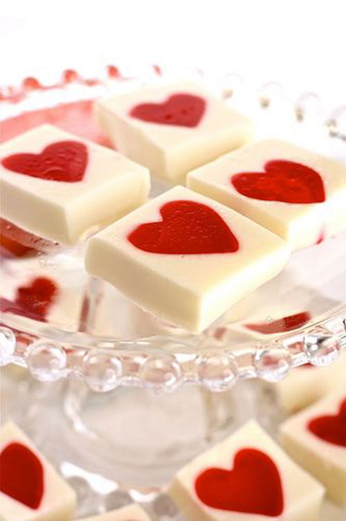 Valentines Jello Hearts via The Hungry Housewife