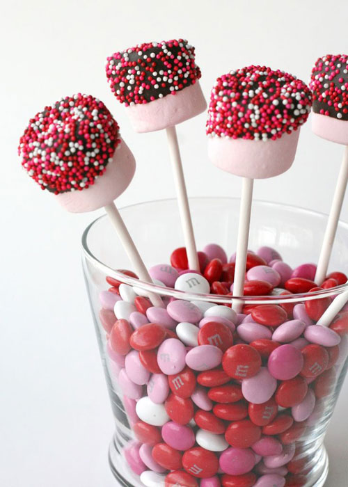 Valentine’s Marshmallow Pops via Glorious Treats