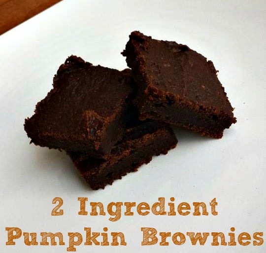 2 Ingredient Pumpkin Brownies - Weight Watchers Recipes