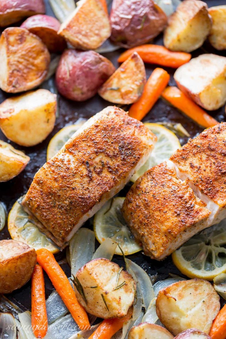 Baked Fish and Vegetables