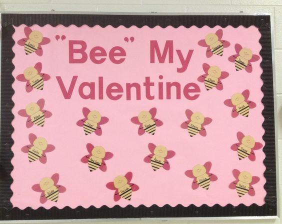Bee My Valentine bulletin board.