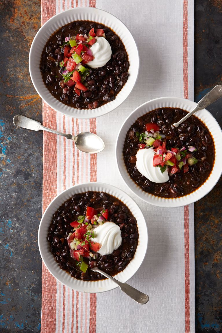 Black Bean-and-Chile Soup. Delicious Crockpot Soup Recipes 
