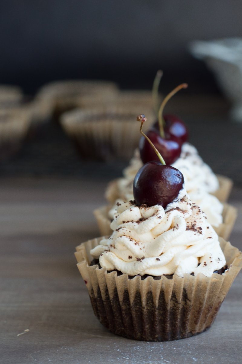 Black Forest Stuffed Cupcakes from The Movement Menu
