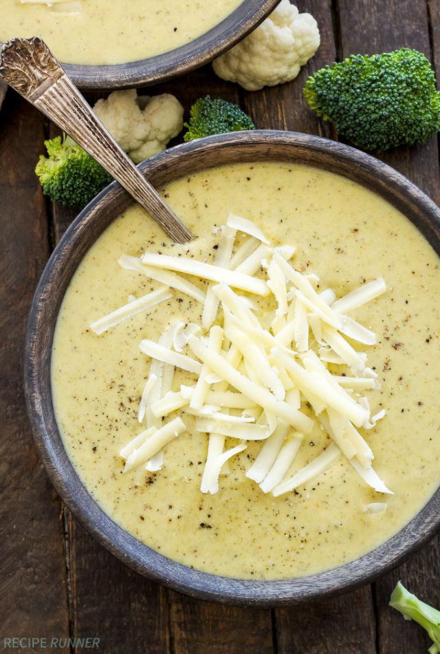 Broccoli Cauliflower Cheese Soup.