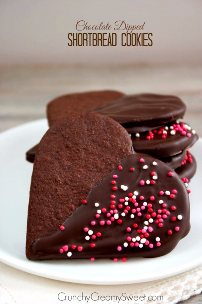 Chocolate Shortbread Cookies.
