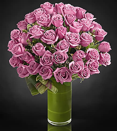 Classic Purple Rose Bouquet.