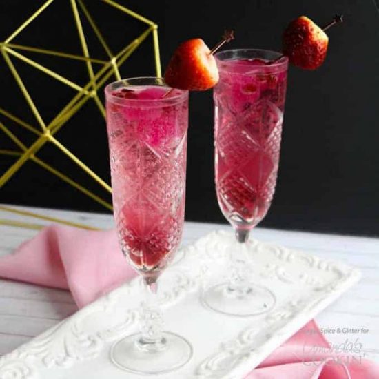 Cupid’s Champagne Cocktail.