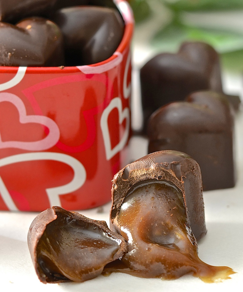 Dairy-free Chocolate Caramels.