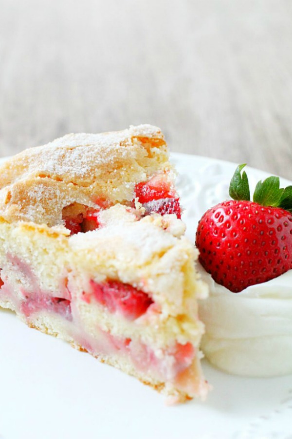 French Strawberry Cake.