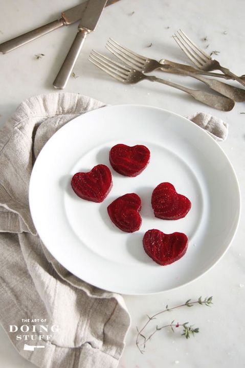 Heart-Shaped Beets at The Art of Doing Stuff