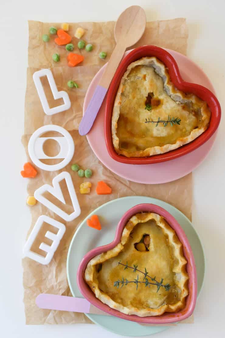 Heart Shaped Pot Pies