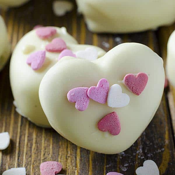 Oreo Truffles Valentines Hearts.