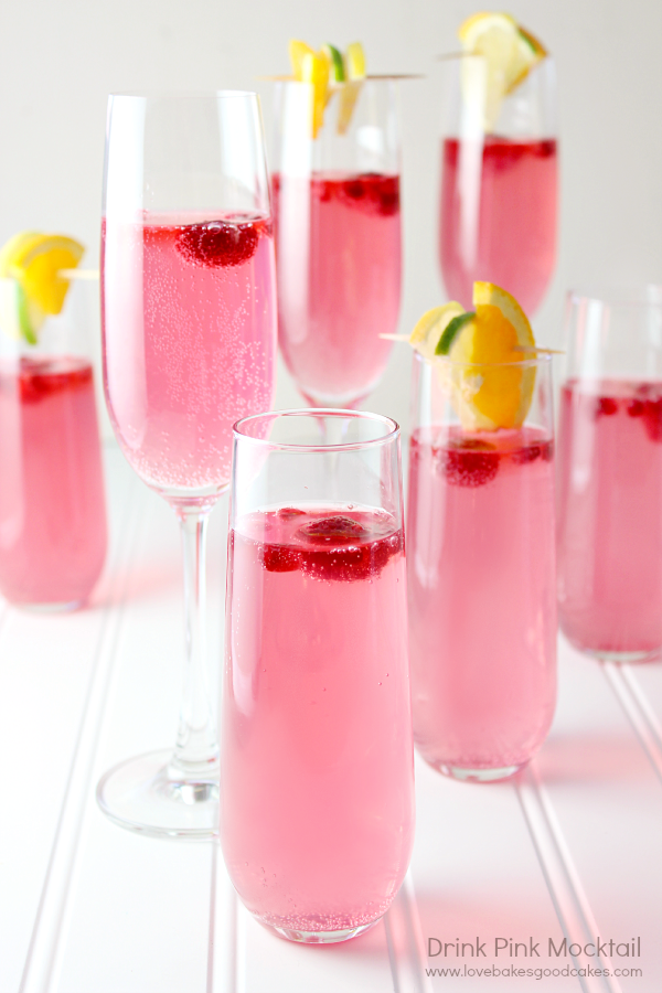 Pink Lemon Lime Mocktail.