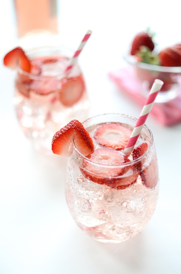 Pink Strawberry Sangria
