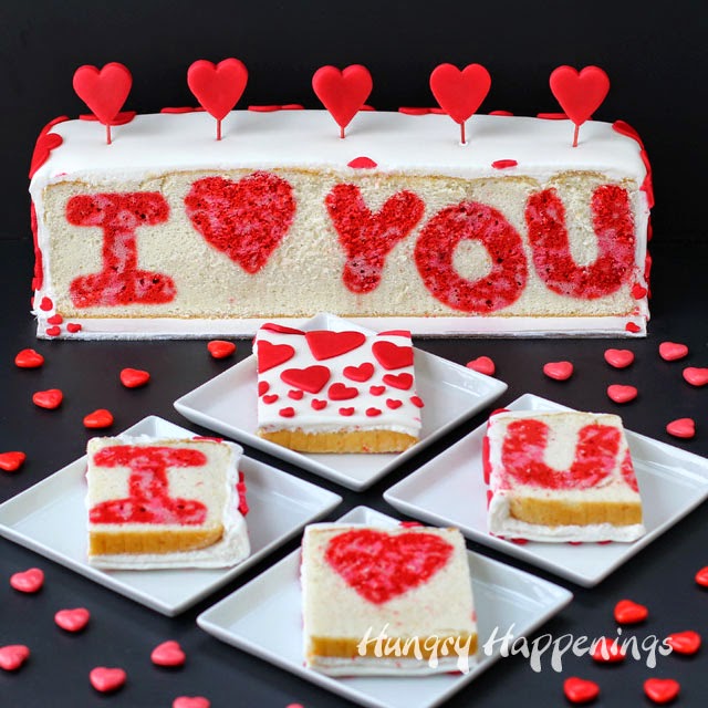 Raspberry Lemon Valentine’s Day Surprise Inside Cake