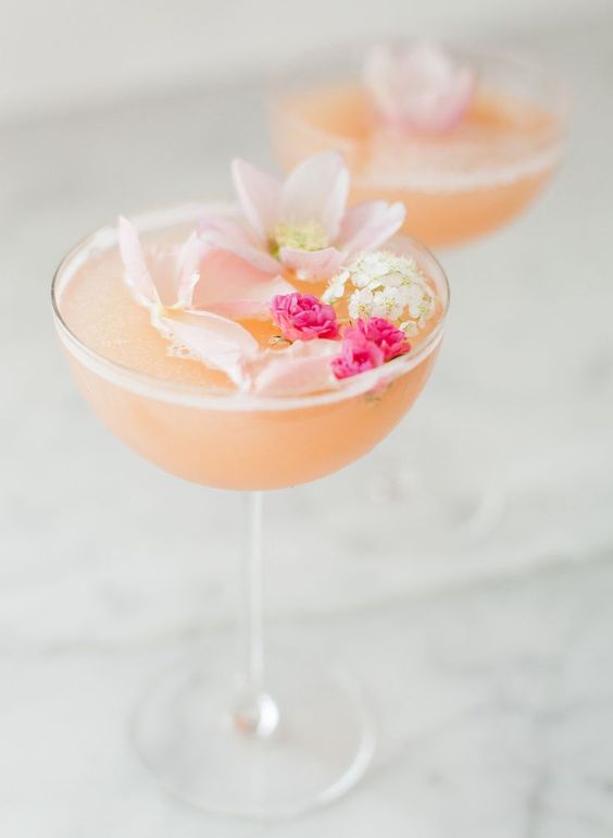 Rosé Valentine’s Day Cocktail.