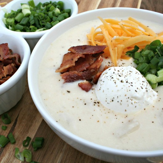 Slow Cooker Baked Potato Soup by The Magical Slow Cooker