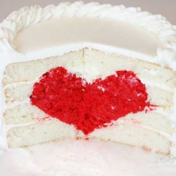 Surprise Heart Cake